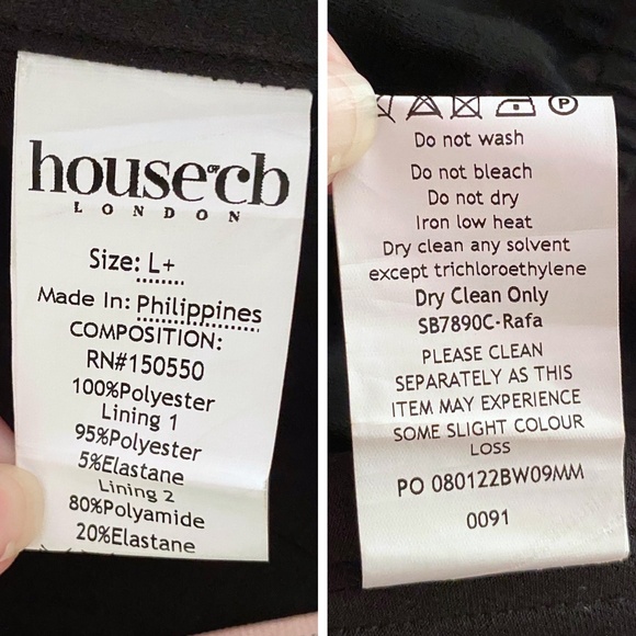 NEW House of CB Rafa Top Black Large+ (XL) - Picture 16 of 17